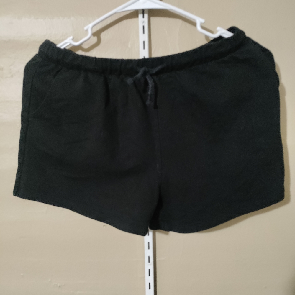Falls Creek Black Athletic Shorts with Drawstring Waist